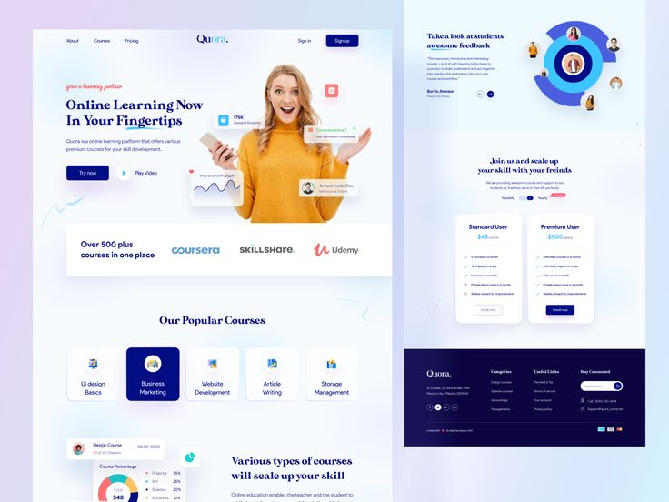 Online Learning Education Website