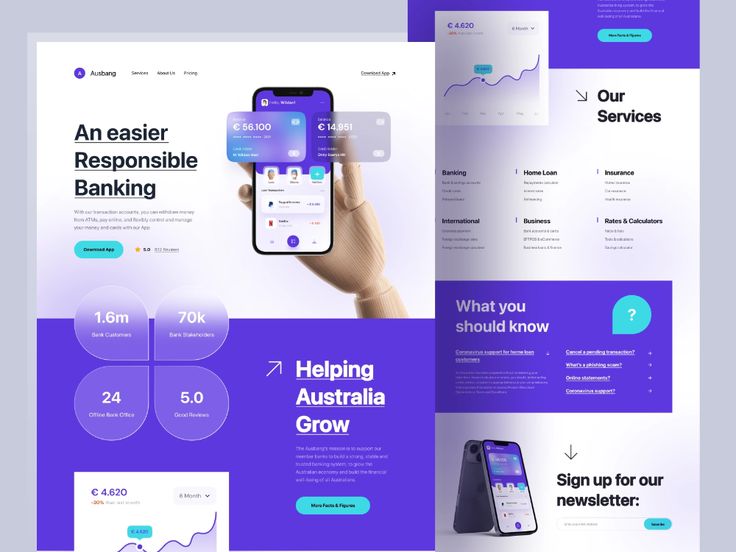 Personal Banking - Landing Page